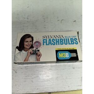 Sylvania Blue Dot Flash Bulbs flashbulbs M3B Twelve Blue Bulbs New Open Box